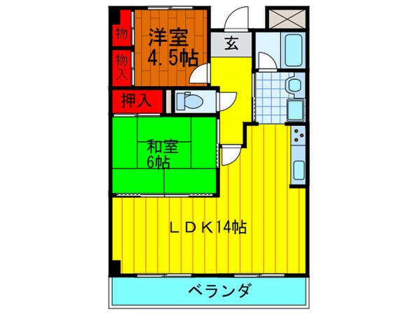 平安ハイツの物件間取画像